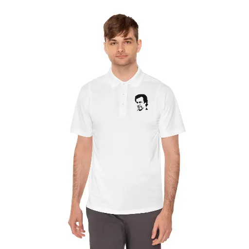 The Imran Khan white polo t-shirt: